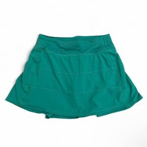 Lululemon Athletica Green Pace Rival Skirt